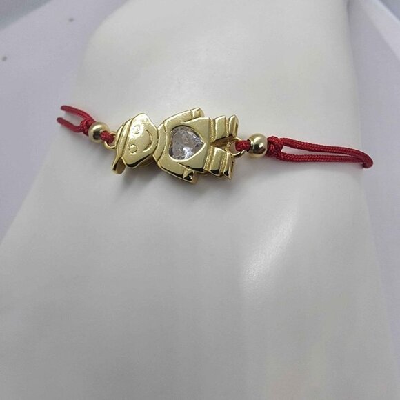 NEW Sterling Silver 925 Boy Design with Adjustable  Bracelet - Picture 1 of 4